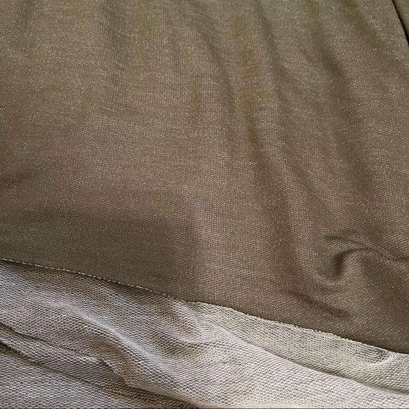 NWT Adora Solid Olive Green Boat Neck Split Side Asymmetrical Long Sleeve Top - Picture 14 of 17